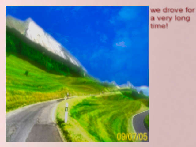 We drove for a very long time weirdcore